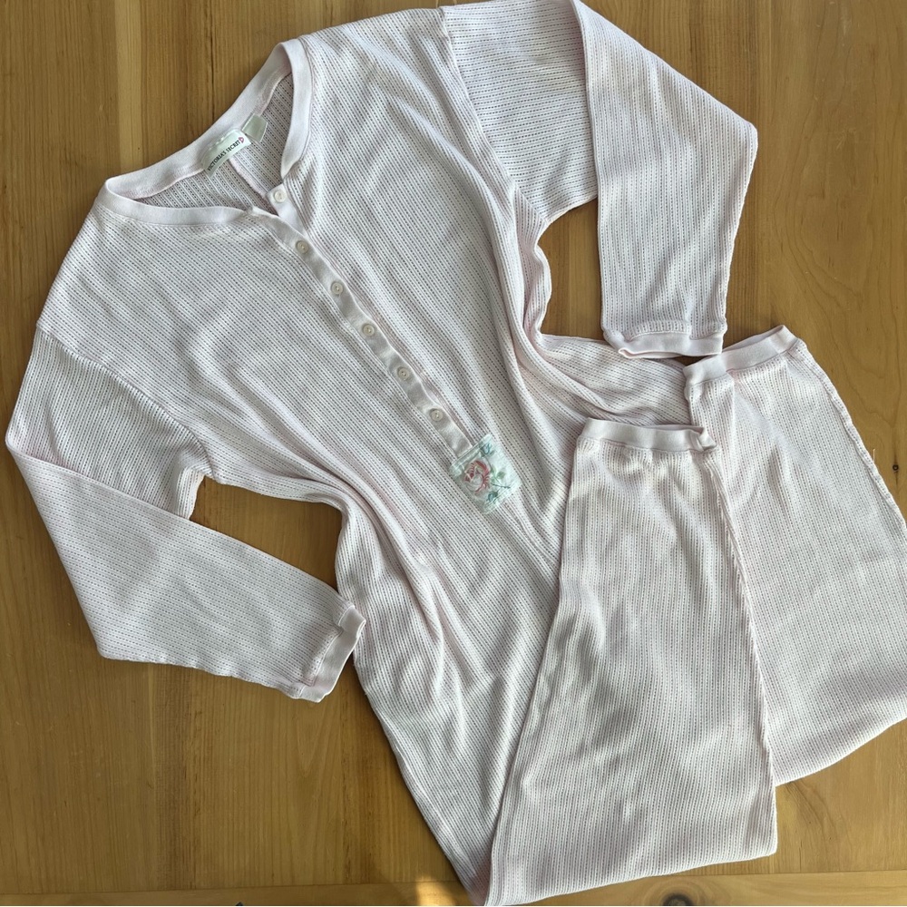 Vintage Victoria’s Secret waffle knit union suit